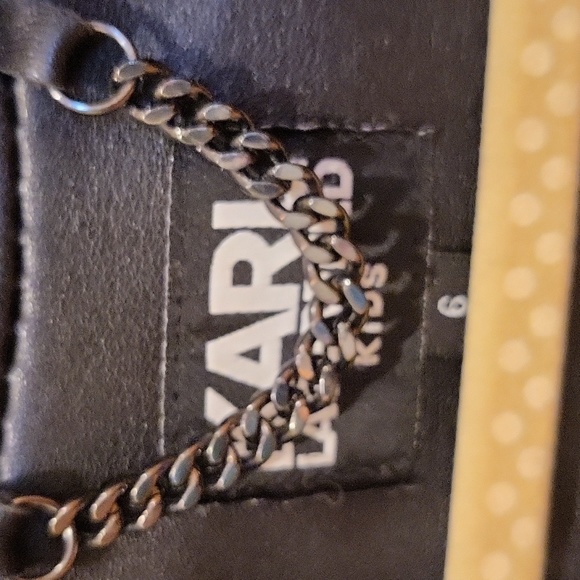 Karl Lagerfeld kids sheep skin leather jacket - Picture 7 of 9